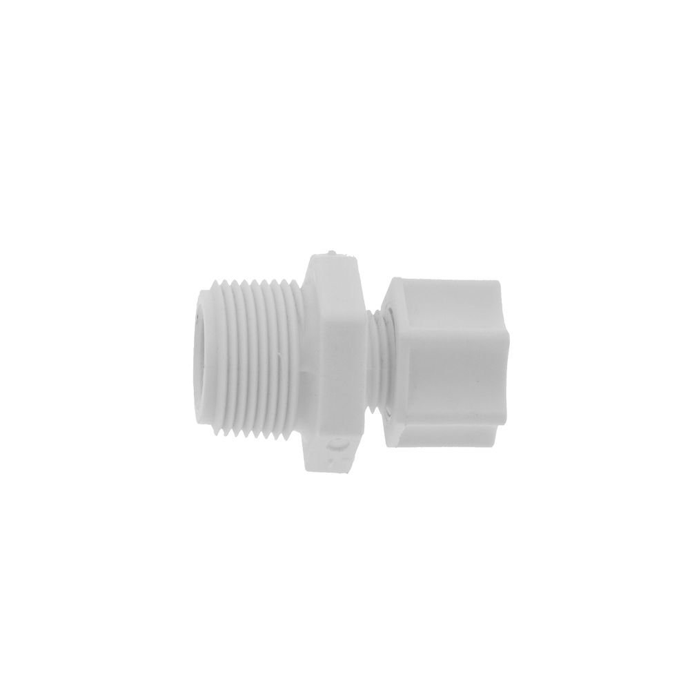JACO 10-4-6-P-O Polypropylene Male Connector 1/4 OD Tube x 3/8 MPT
