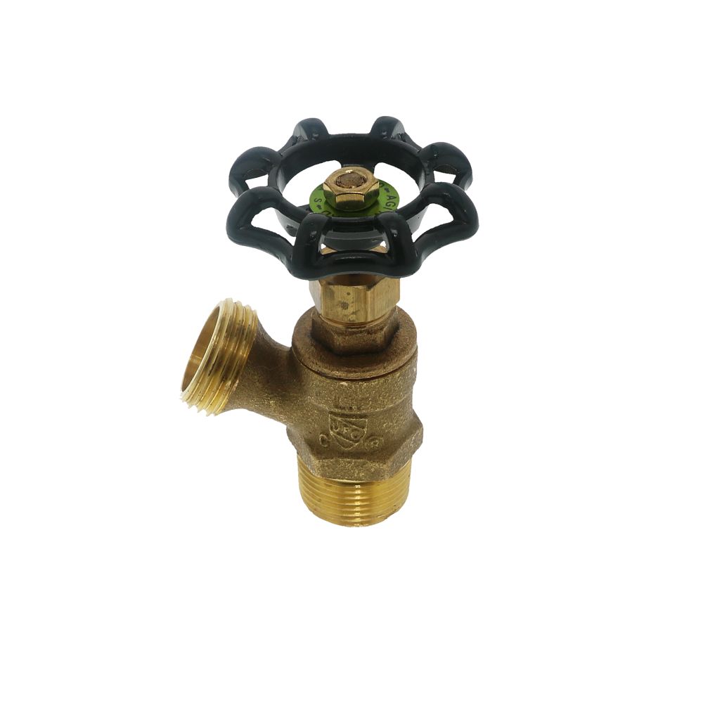 Brass Boiler Drain Full Flow With Stuffing Box Lead-Free 3/4" MIPT x MGHT