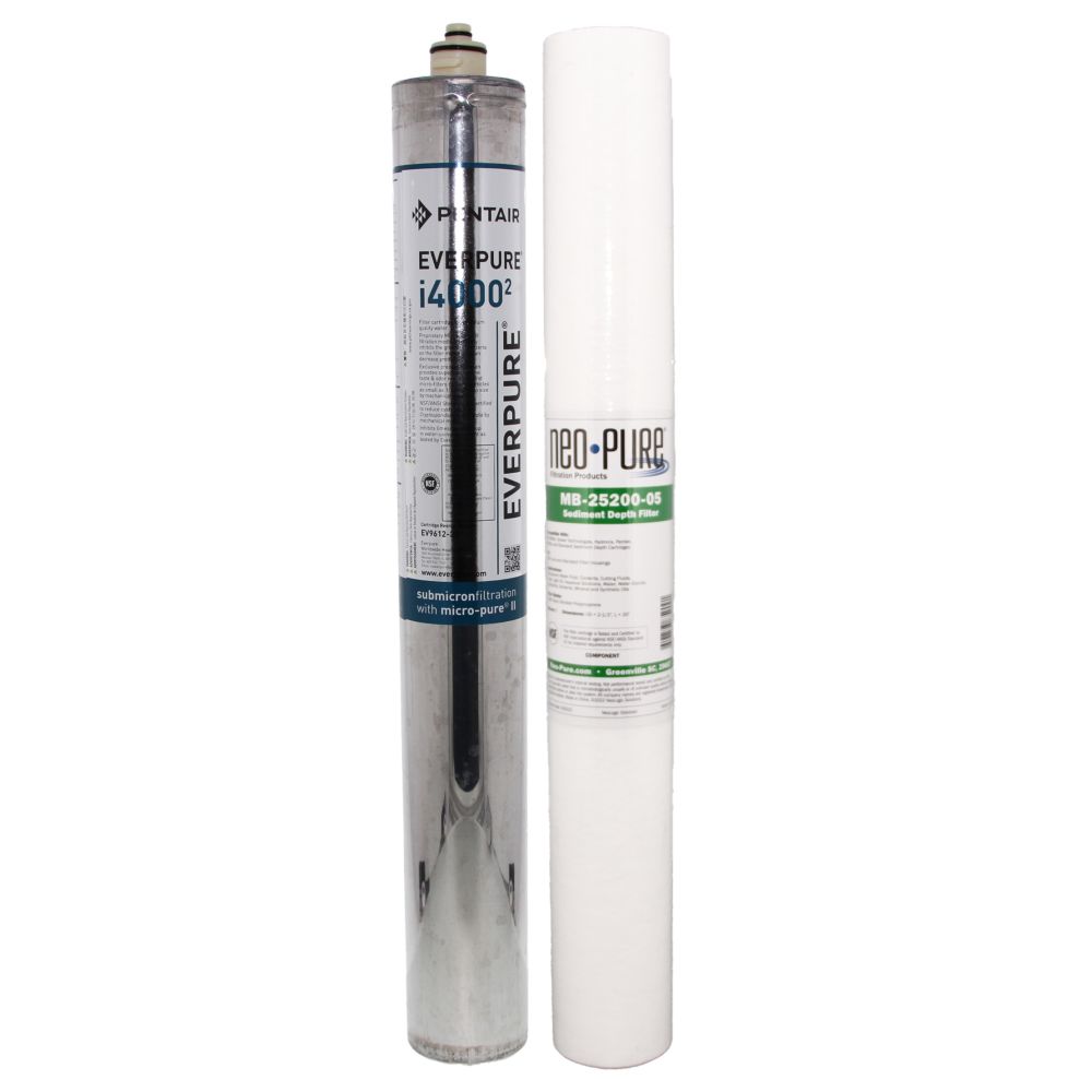 Everpure i4000 + Neo-Pure 20" EC210 Sediment Filters