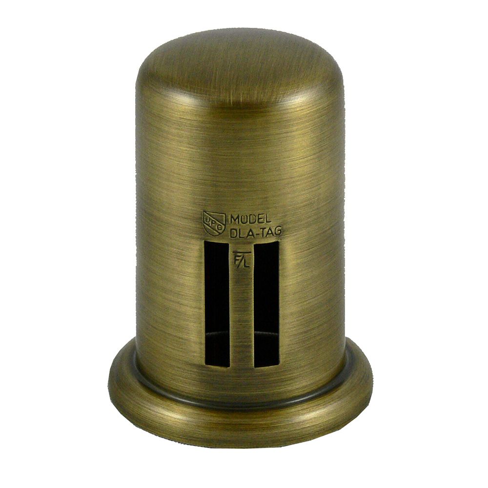 Brass Cover Cap for Twin Inlet Air Gap - Antique Brass