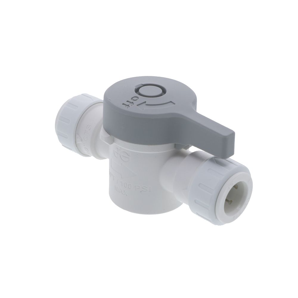 John Guest Straight Shut-Off Valve - 1/2 CTS