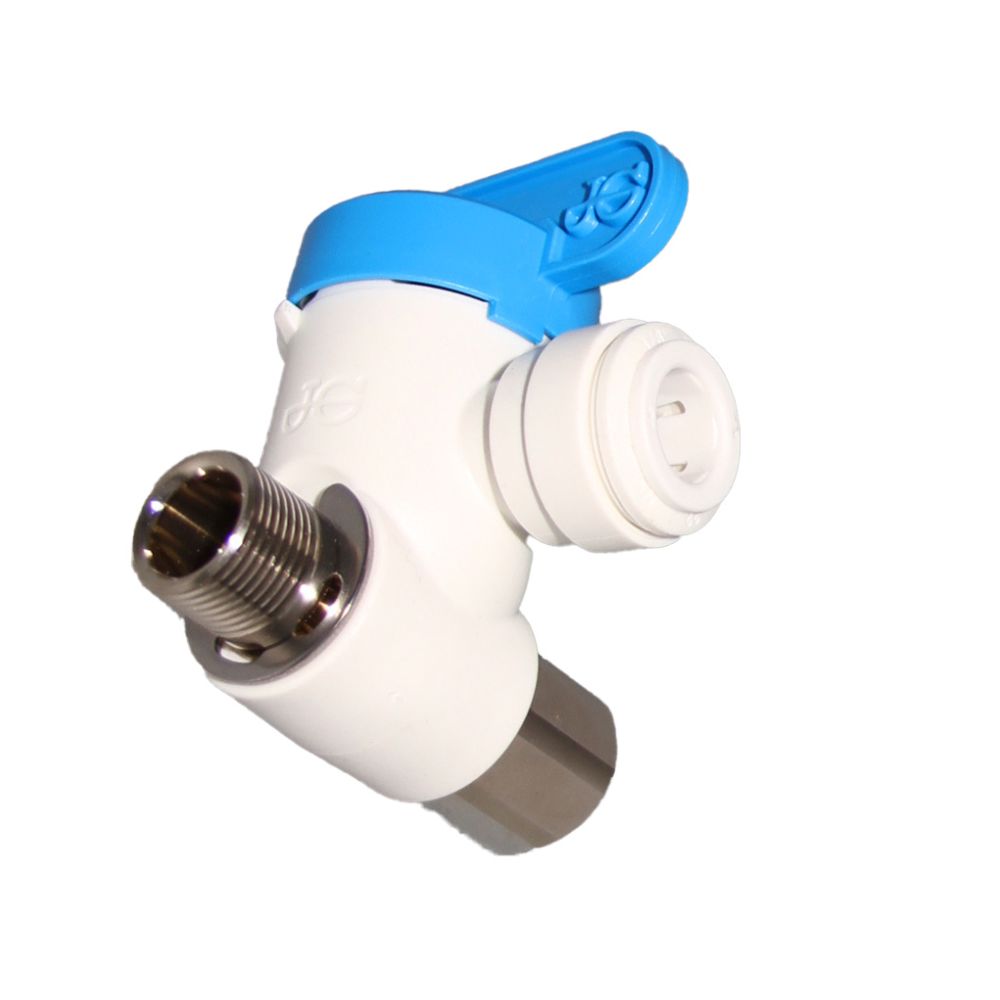 John Guest Angle Stop Adapter Valve Lead-Free - 3/8 x 3/8 x 3/8