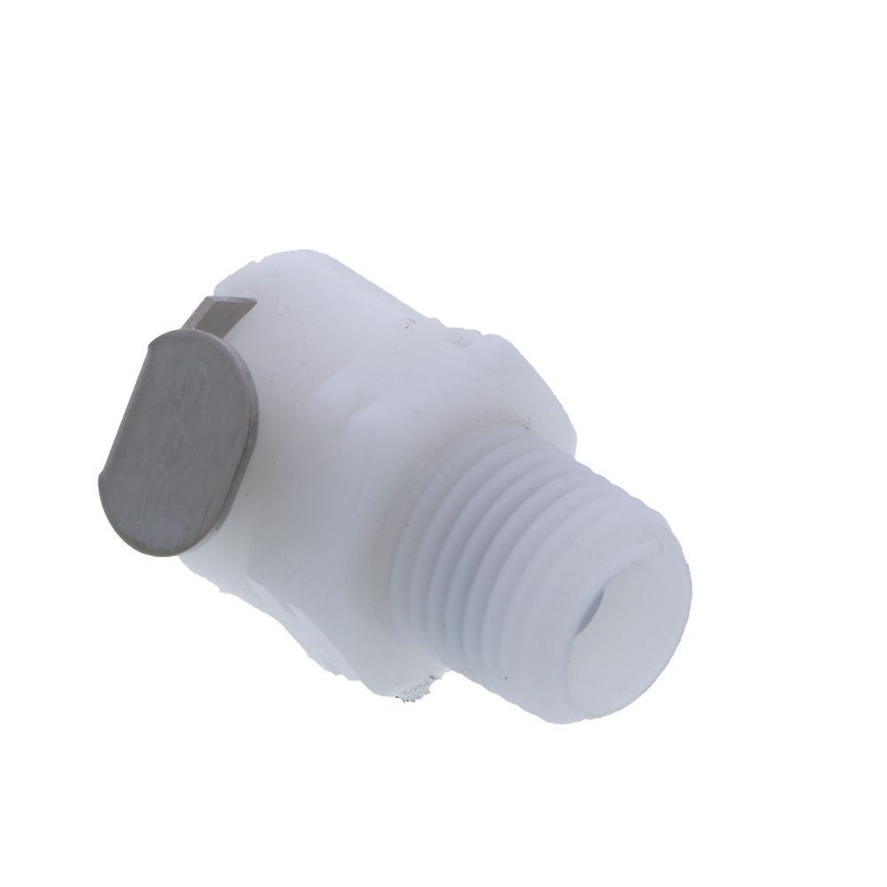 PLCD10004BSPT Valved Male Thread Coupling Body 1/4 BSPT