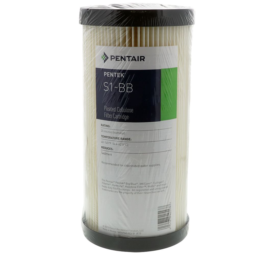 10" BB Pentek S1-BB Pleated Cellulose 20 mic Filter