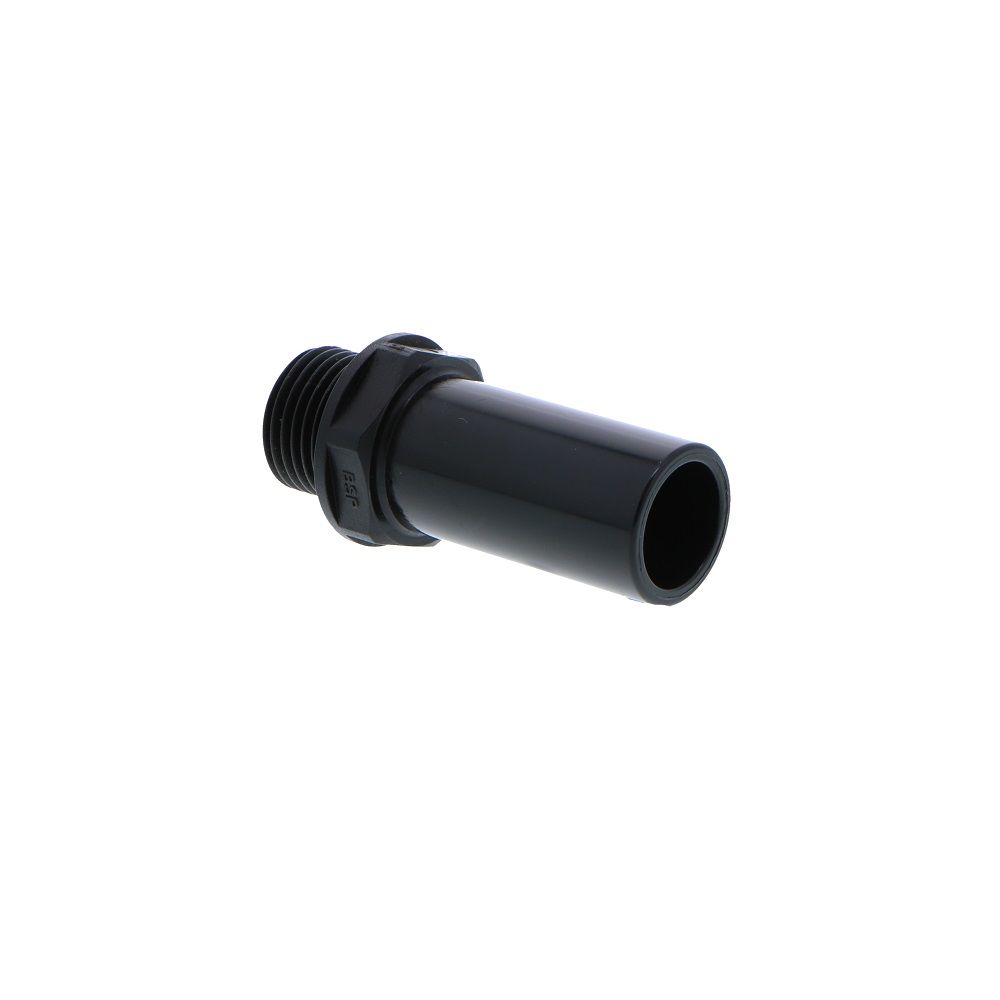 John Guest Stem Adapter BLACK ACETAL - 22mm x 1/2 BSPT