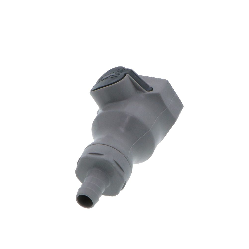 UDC Valved In-Line Hose Barb Coupling Body - 3/8 ID Barb Silicone O-Ring