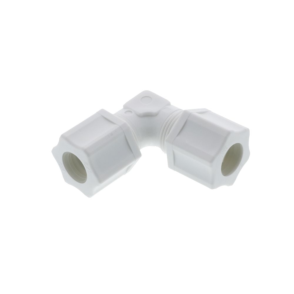 JACO 50-8-P-PG Polypropylene Union Elbow 1/2 OD Tube x 1/2 OD Tube