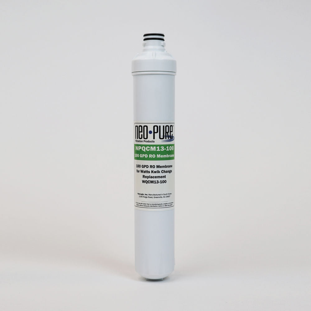 Neo-Pure Kwik Change 13" RO Membrane Filter 100 GPD Replacement For Watts WQCM13-100
