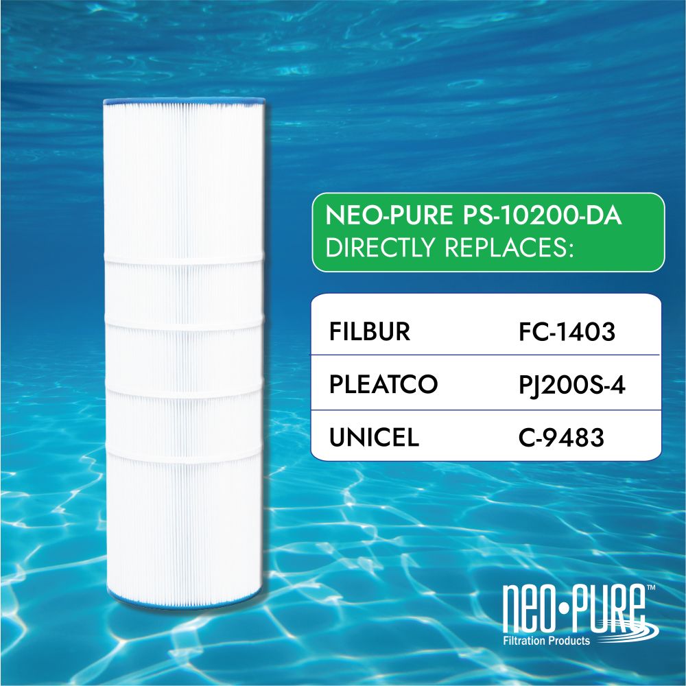 Neo-Pure PS-10200-DA Pool and Spa Filter 10" x 29-13/16"