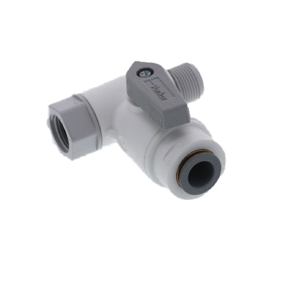 Parker LIQUIfit LFPP6VAS6 Angle Stop Adapter Valve 3/8 x 3/8 x 3/8