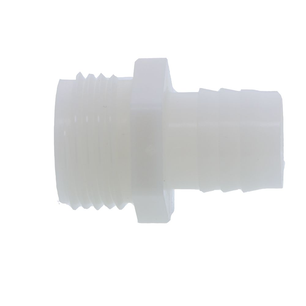Male Garden Hose Barb Connector Nylon - 3/4 MGHT x 3/4 ID Barb