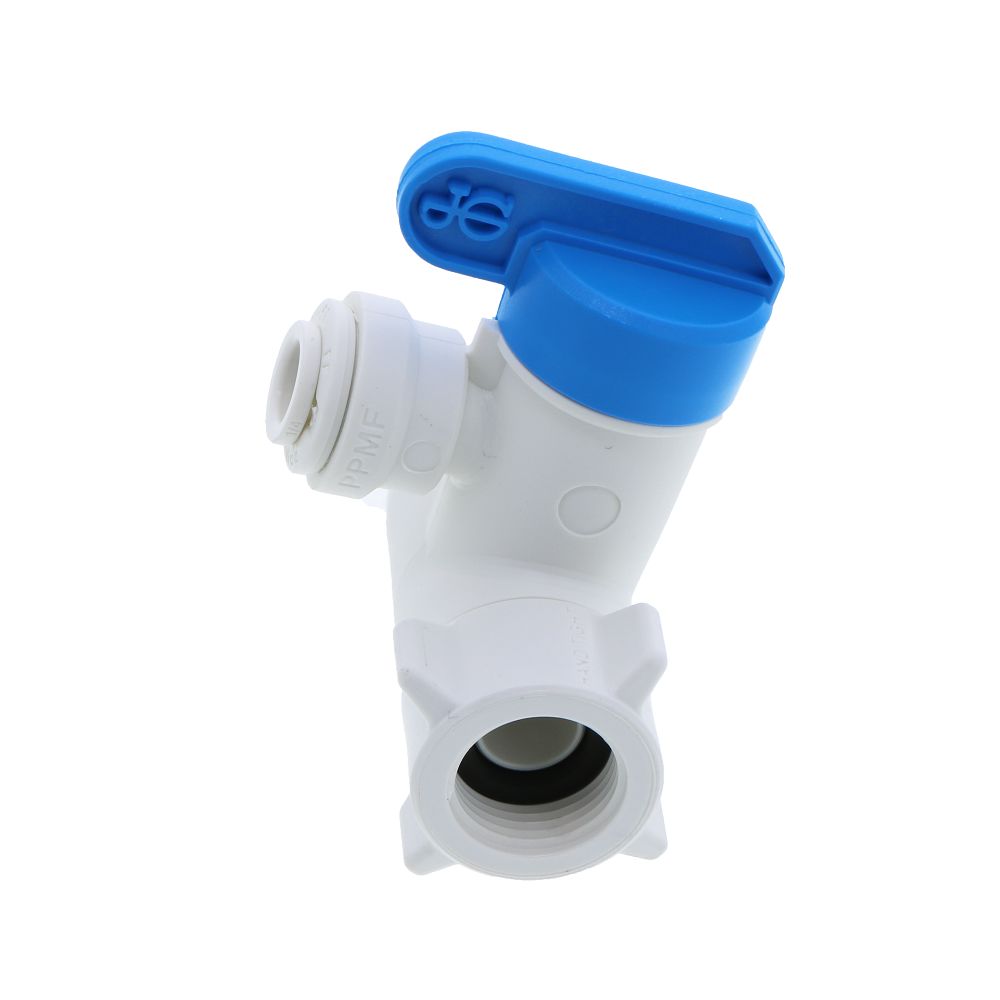 John Guest Plastic Angle Stop Adapter Valve Lead-Free - 3/8 x 3/8 x 1/4