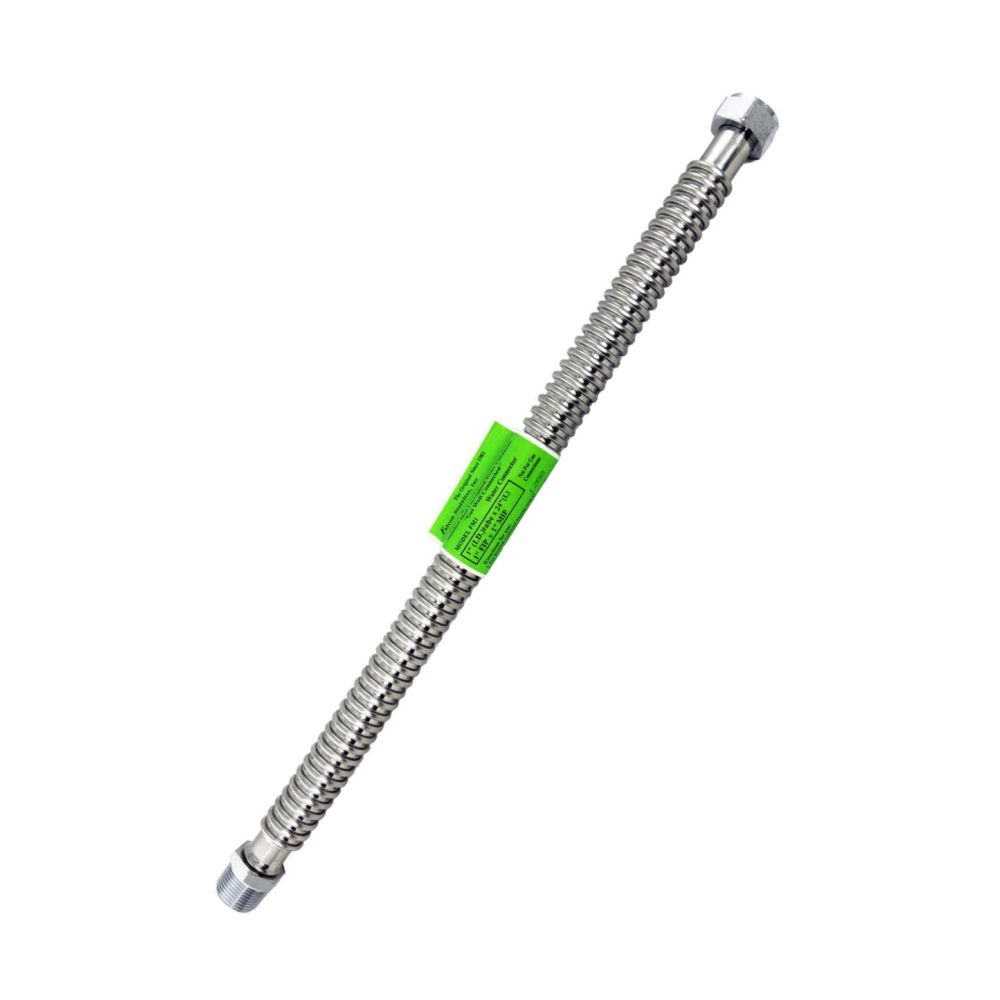 Flexible Stainless Steel Water Softener Connector – Clack Valve Connection by QC x 24”