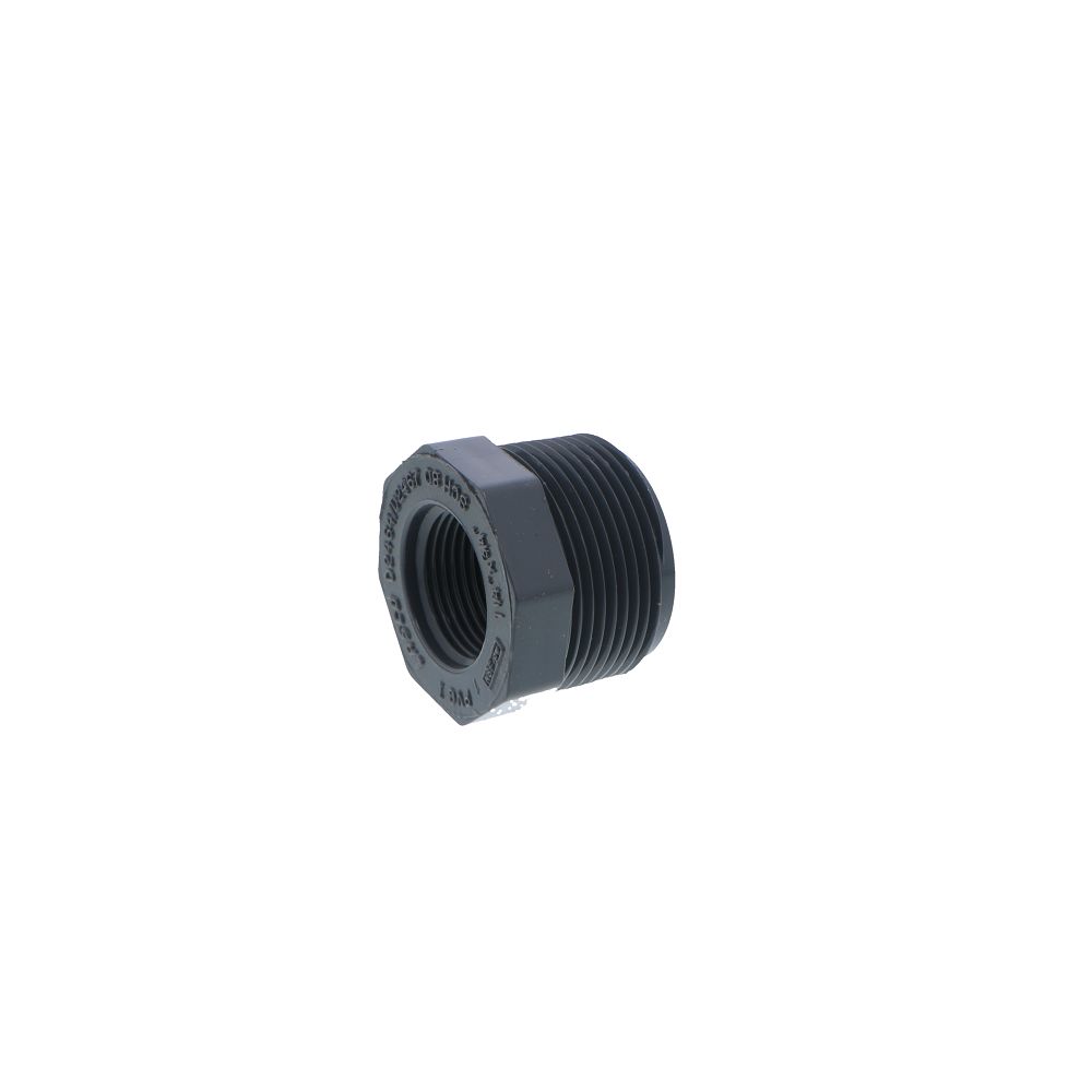 Schedule 80 PVC Bushing 1-1/4" MIP x 3/4" FIP