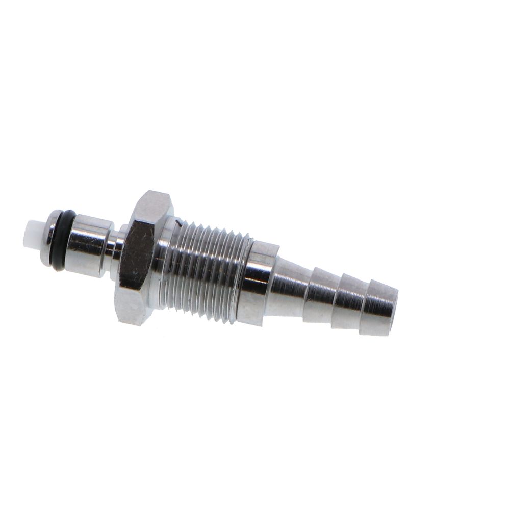 MCD4204 Valved Panel Mount Hose Barb Coupling Insert 1/4 ID Barb