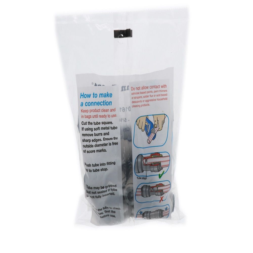 John Guest Reducing Union - 1/2 x 5/16