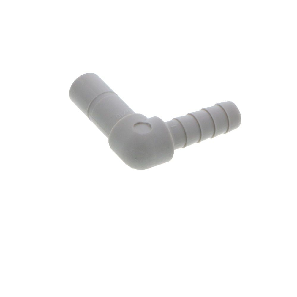 DMfit Stem Elbow Barb Connector - 5/16 OD Stem x 1/4 ID Barb