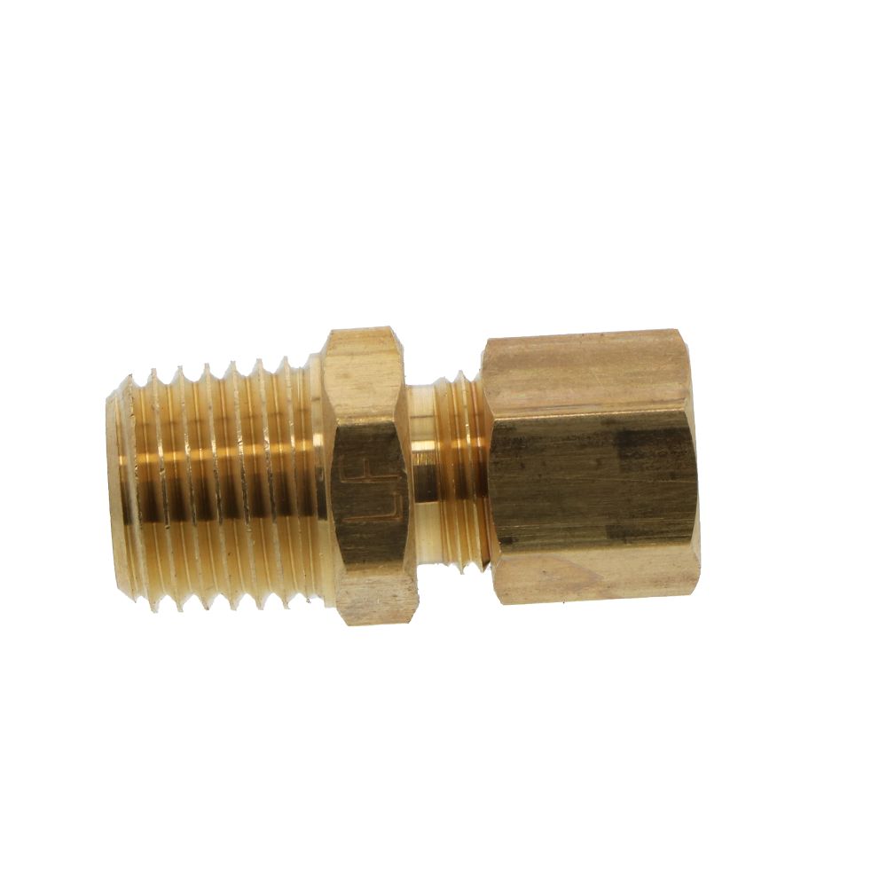 Brass Male Connector 1/4 Compression x 1/4 NPT