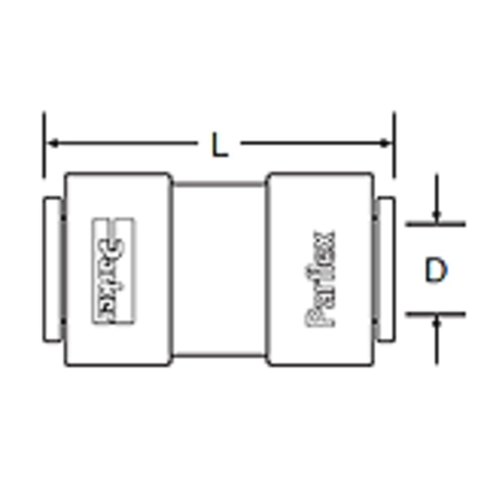Kynar PVDF Union Connector - 3/8