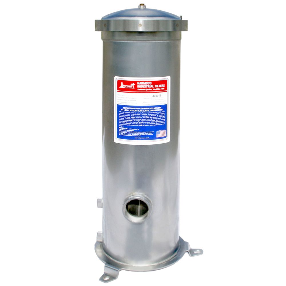 Harmsco® BC4-2 Band Clamp Up-Flow Filter Housing 50 gpm - 316 Stainless Housing