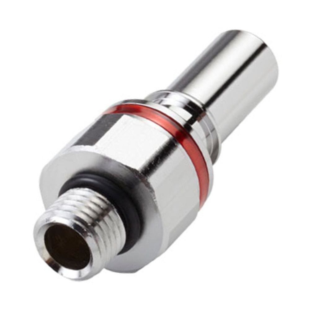 LQ4D46004RED Valved Straight Thread Liquid Cooling Coupling Insert 1/4 SAE-04 Warm Red