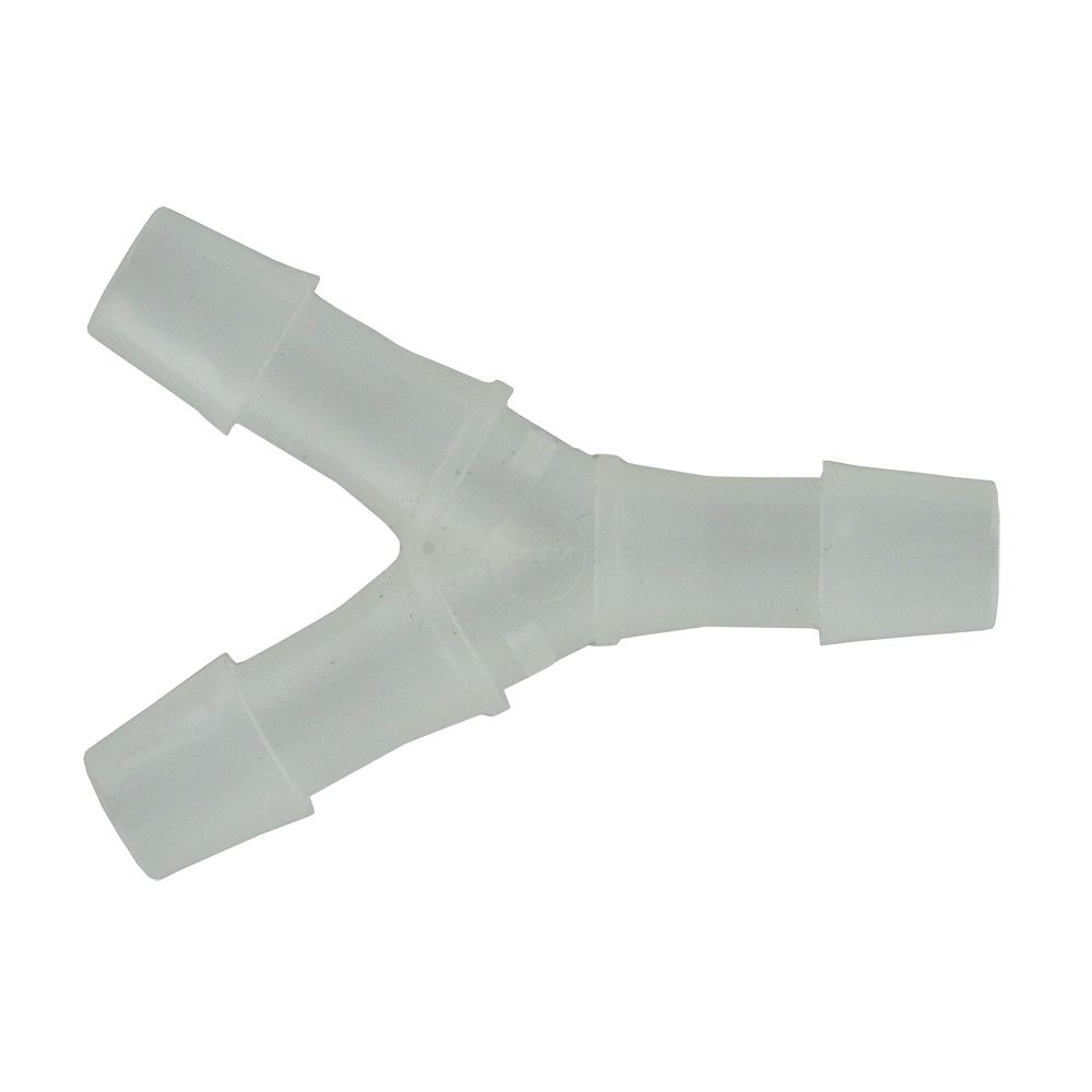 FitQuik Polypropylene Union Y Barb Fitting - 3/8 ID x 3/8 ID x 3/8 ID