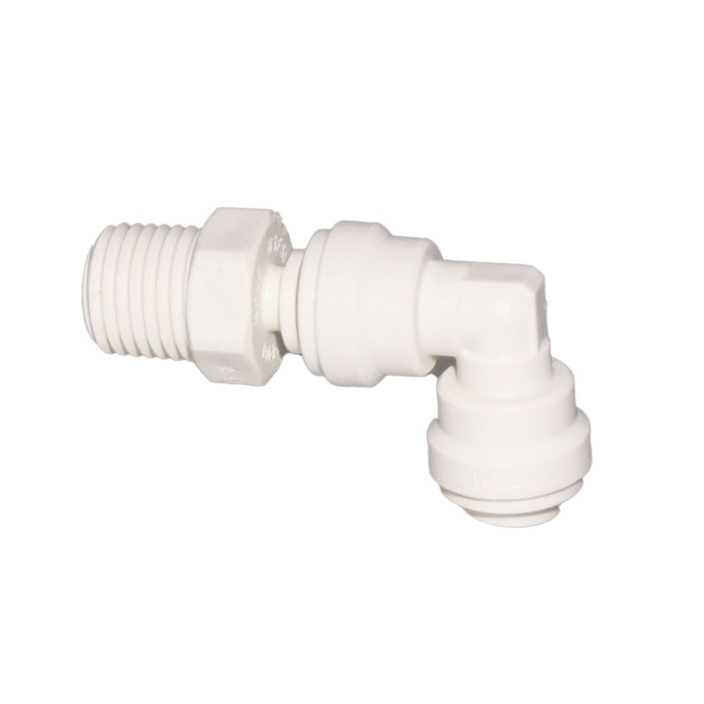 John Guest Swivel Elbow Polypro - 1/4 x 1/4 NPTF