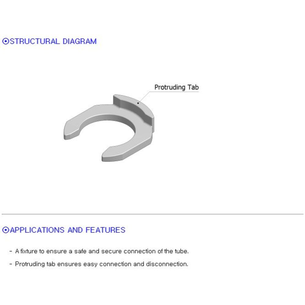 NeoFit - Acetal Black Locking Clip 22mm