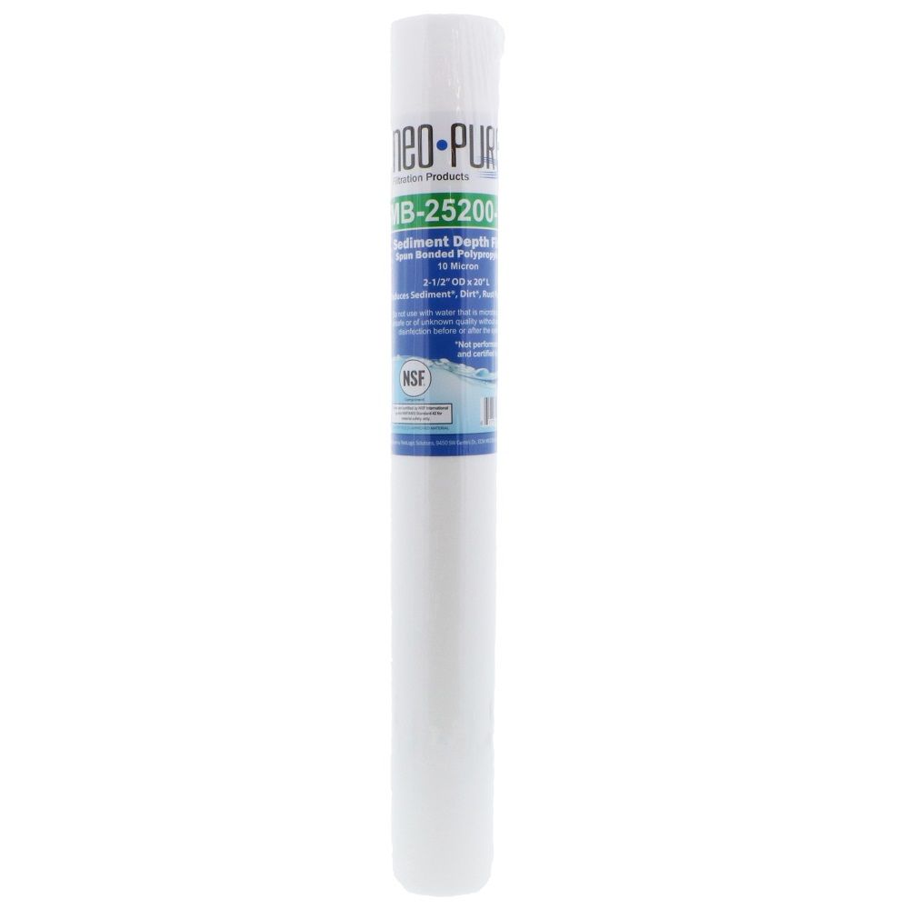 Neo-Pure MB-25200-10 20" Polypropylene Sediment Depth Filter 10 Mic