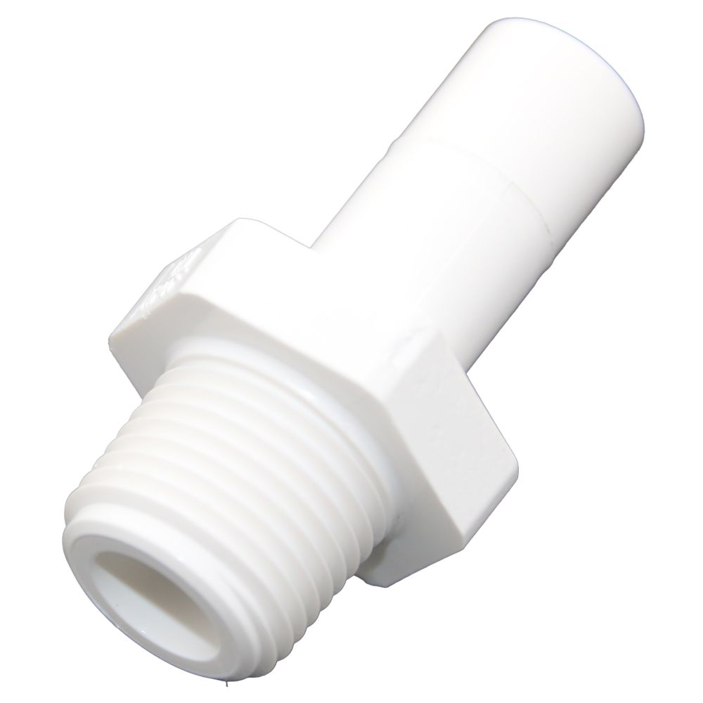 NeoFit - Polypropylene Natural White Stem Adapter 1/2" Stem x 3/8" NPTF