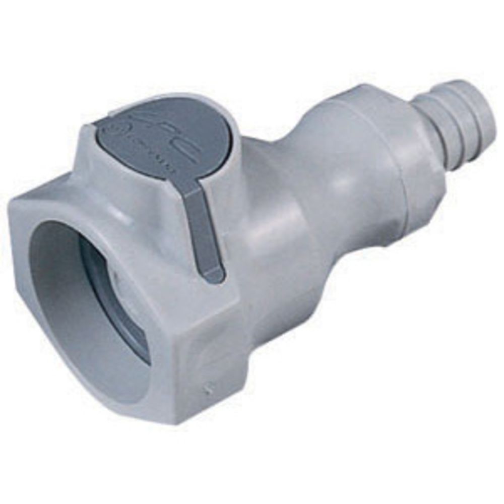 UDC Valved In-Line Hose Barb Coupling Body - 3/4 ID Barb Silicone O-Ring