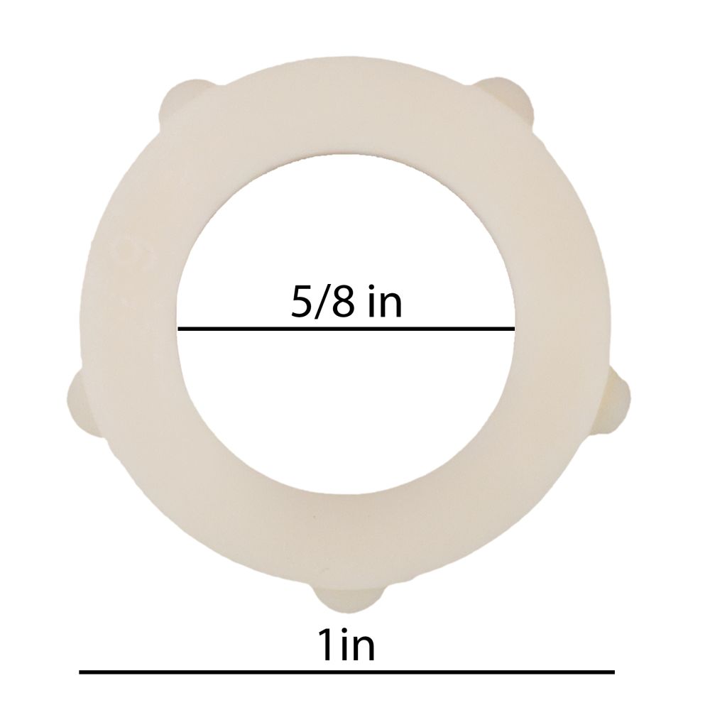 Gasket Washer for Garden Hose, Universal Fit, Nylon White