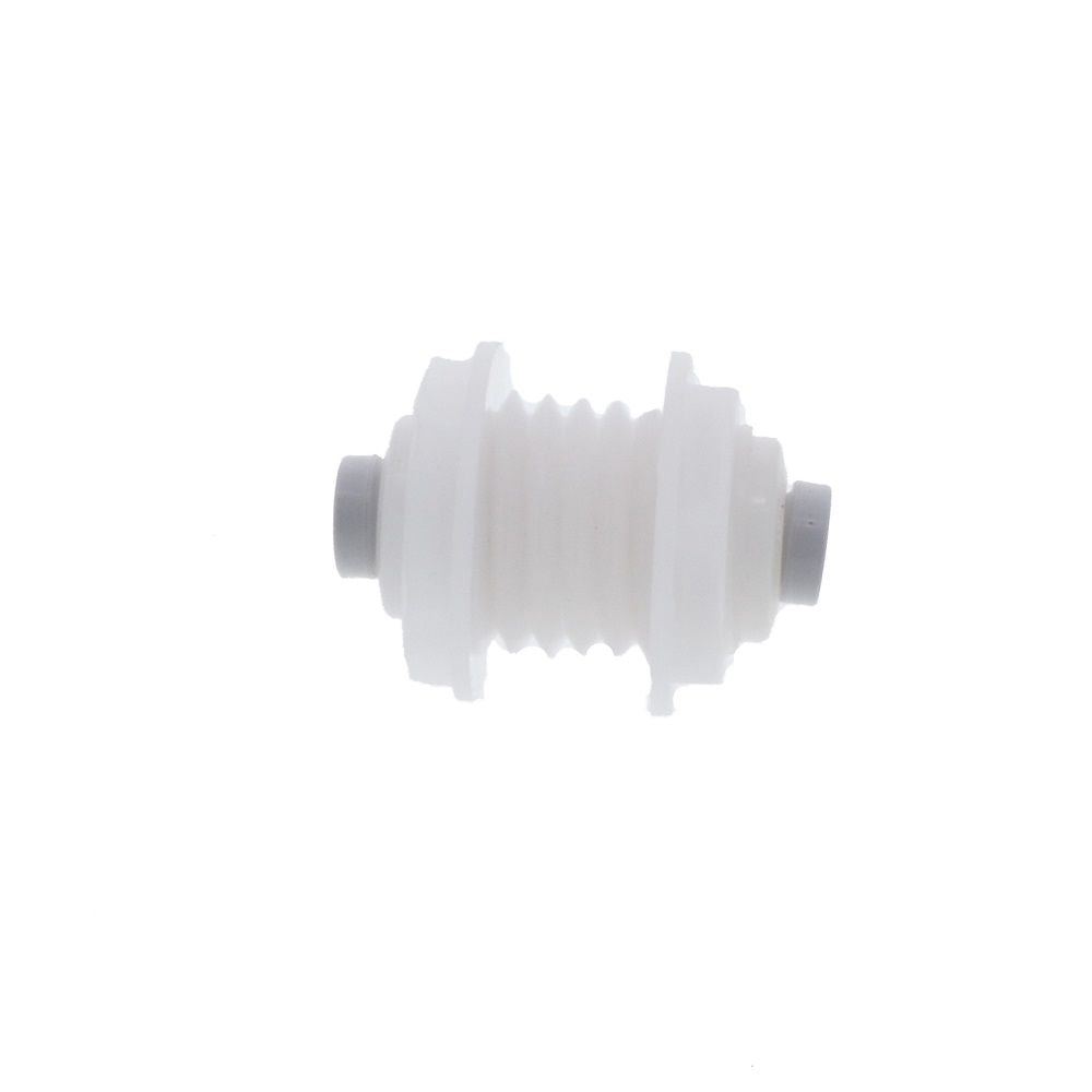 Kynar PVDF Bulkhead Union - 1/4 x 1/4