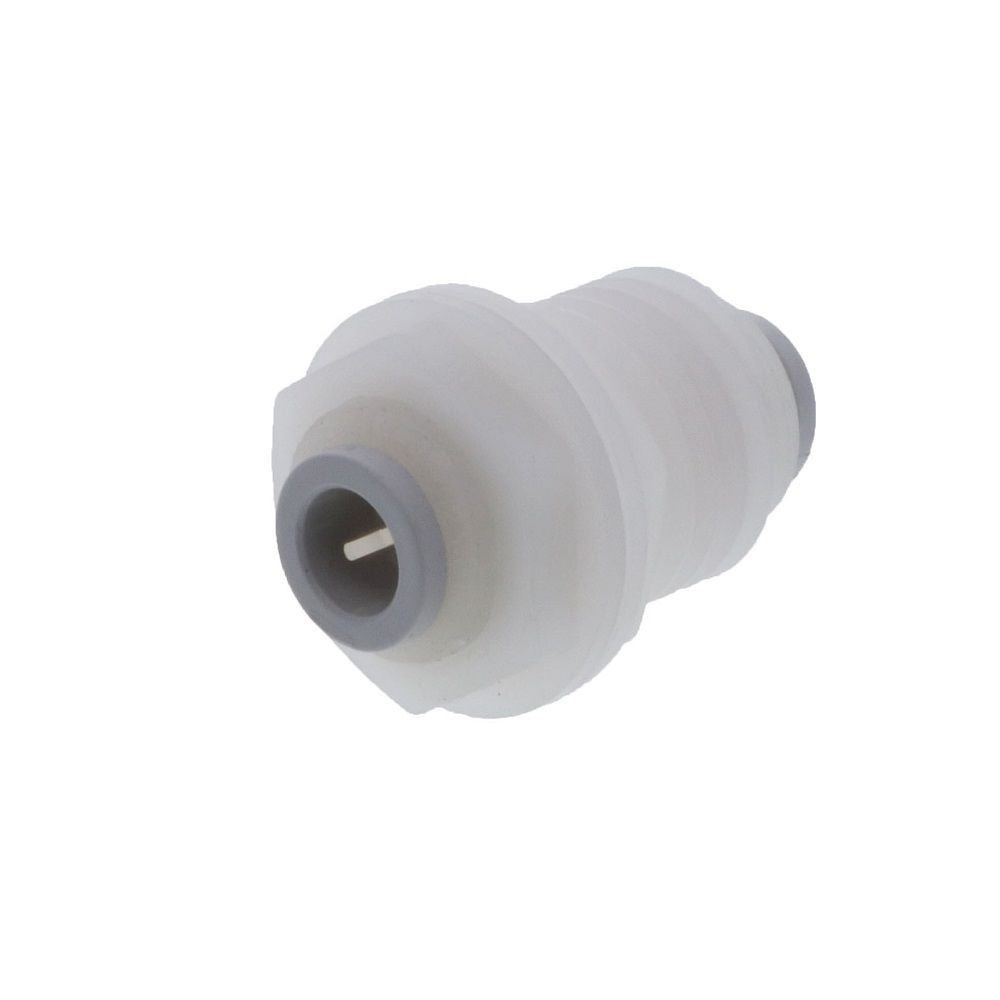 Kynar PVDF Bulkhead Union - 3/8 x 3/8