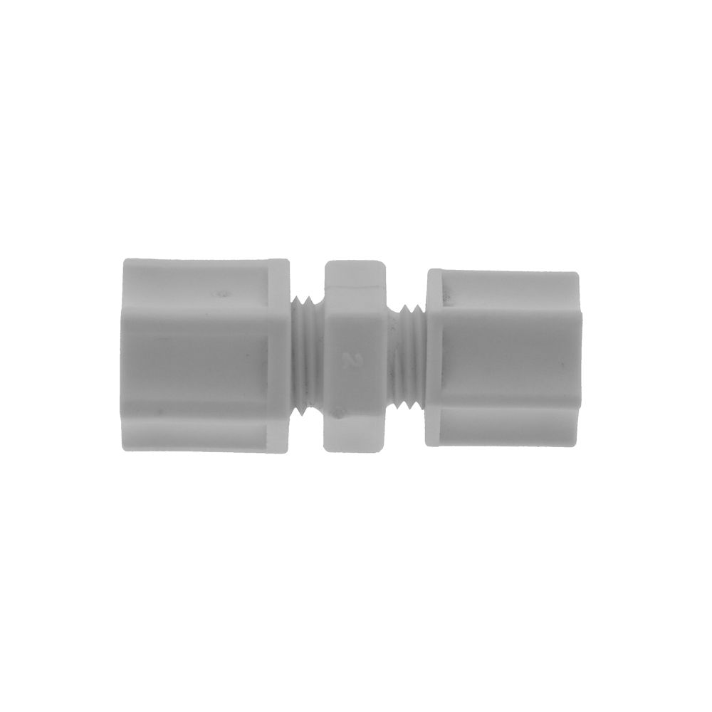 JACO 15-5-4-P-O Polypropylene Reducing Union 5/16 OD Tube x 1/4 OD Tube