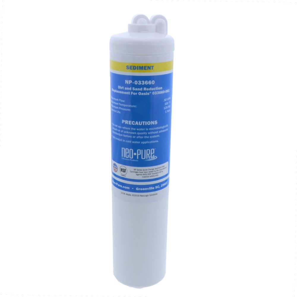 Oasis® Replacement 033660-001 Quick Change Sediment Prefilter yellow by Neo-Pure