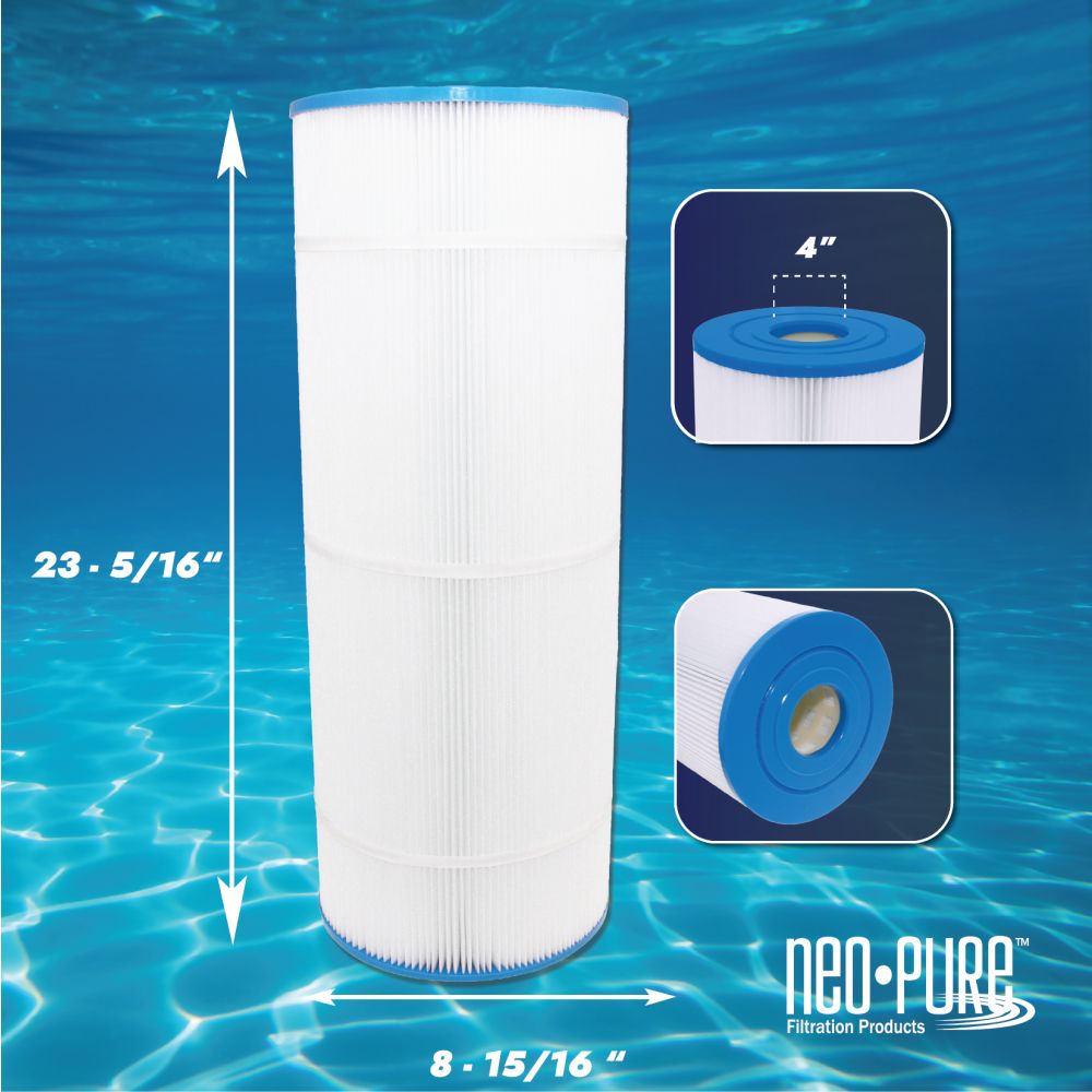 Neo-Pure PS-8P120-FE Pool and Spa Filter 8-15/16" x 23-5/16"