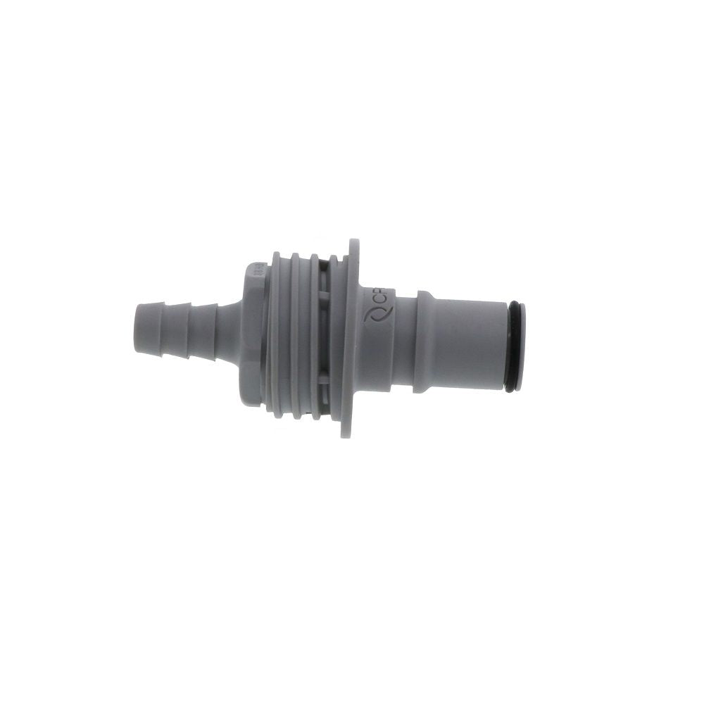 NS6D42006 Valved Panel Mount Hose Barb Coupling Insert 3/8 ID Barb