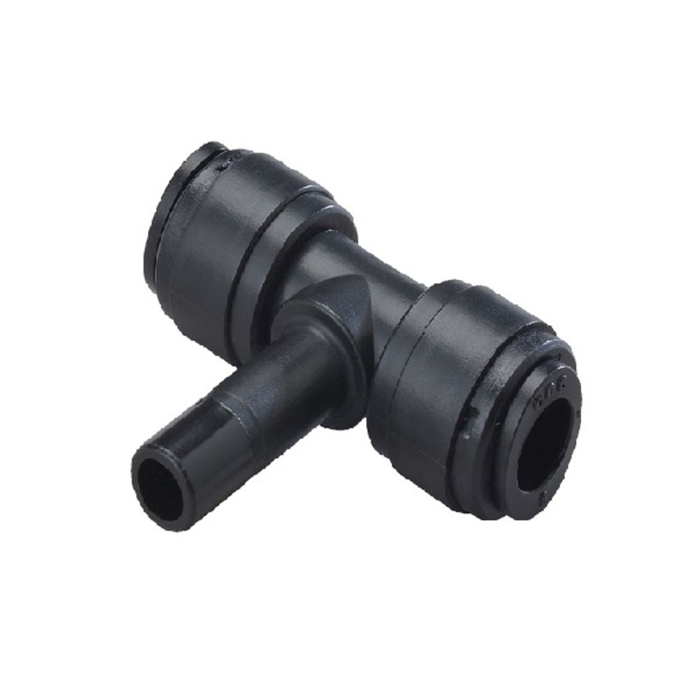 NeoFit - Acetal Black Branch Stem Tee 1/4" tube x stem 1/4"