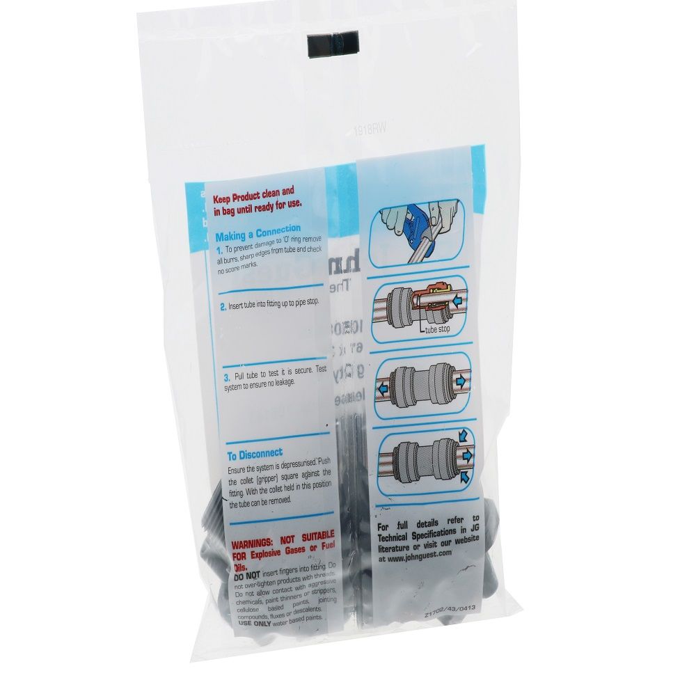 John Guest Stem Adapter NPTF - 5/16 x 3/8 NPTF