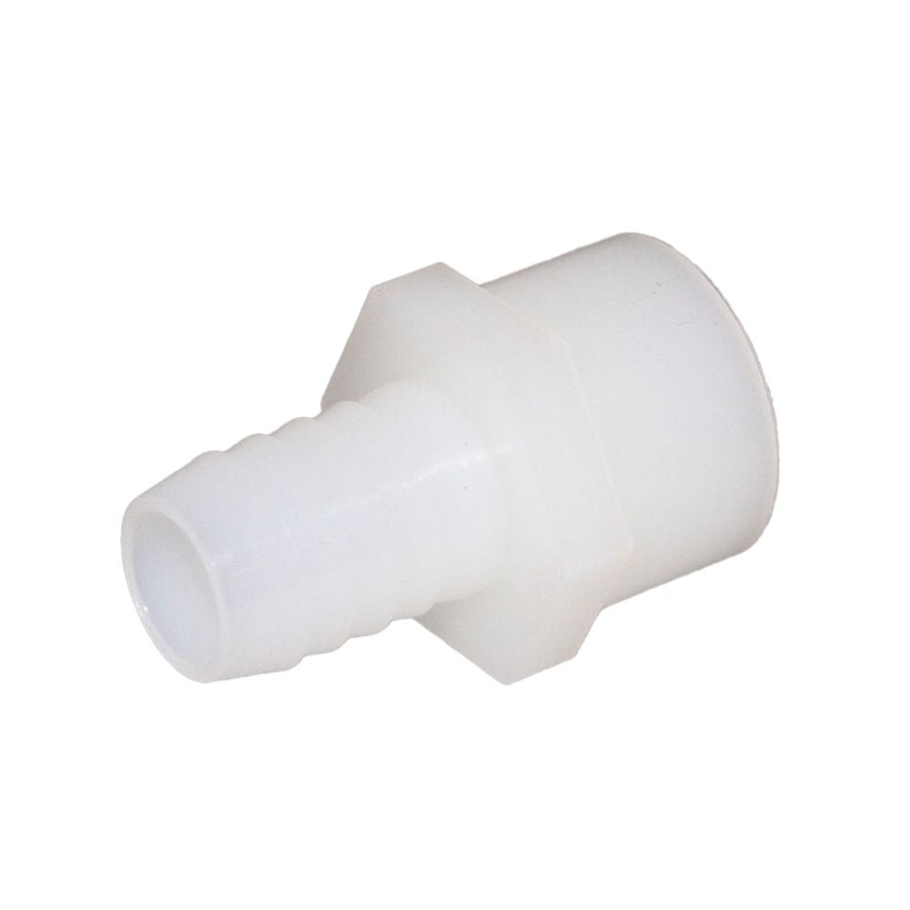 Female Barb Adapter - 5/8 barb x 1/2 FNPT - Natural Nylon