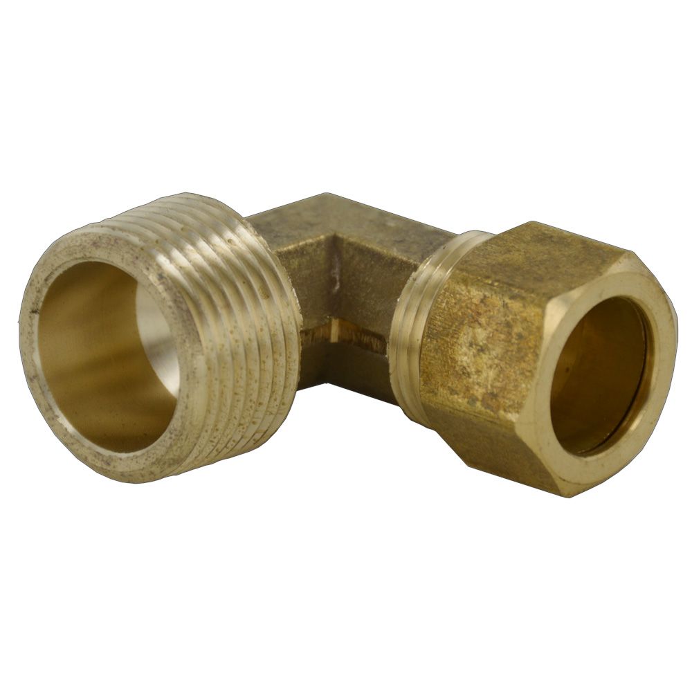 Brass Compression Elbow - 5/8 Compression x 3/4 MPT