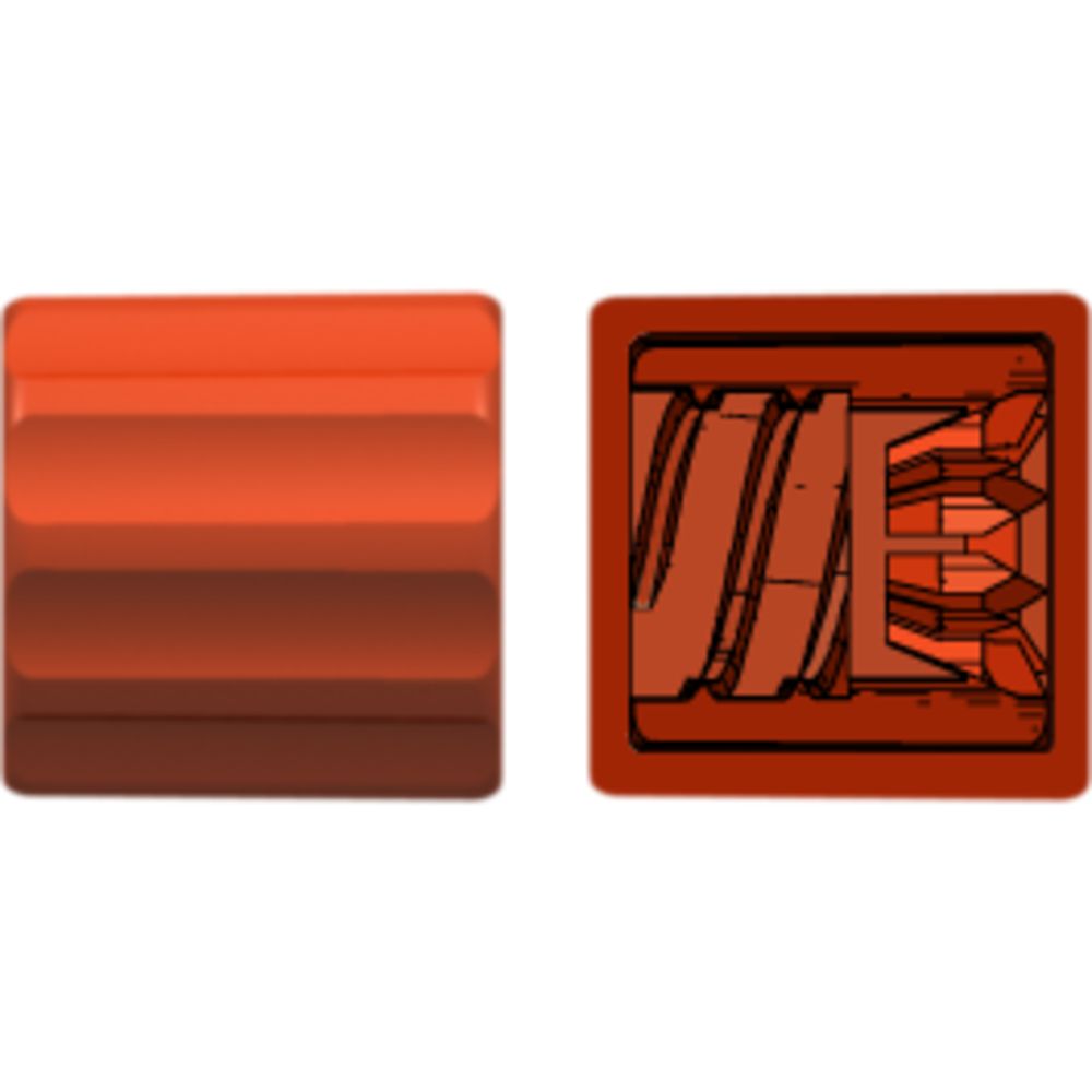 LinkTech Finger Snap Luer Lock Ring, Red Nylon