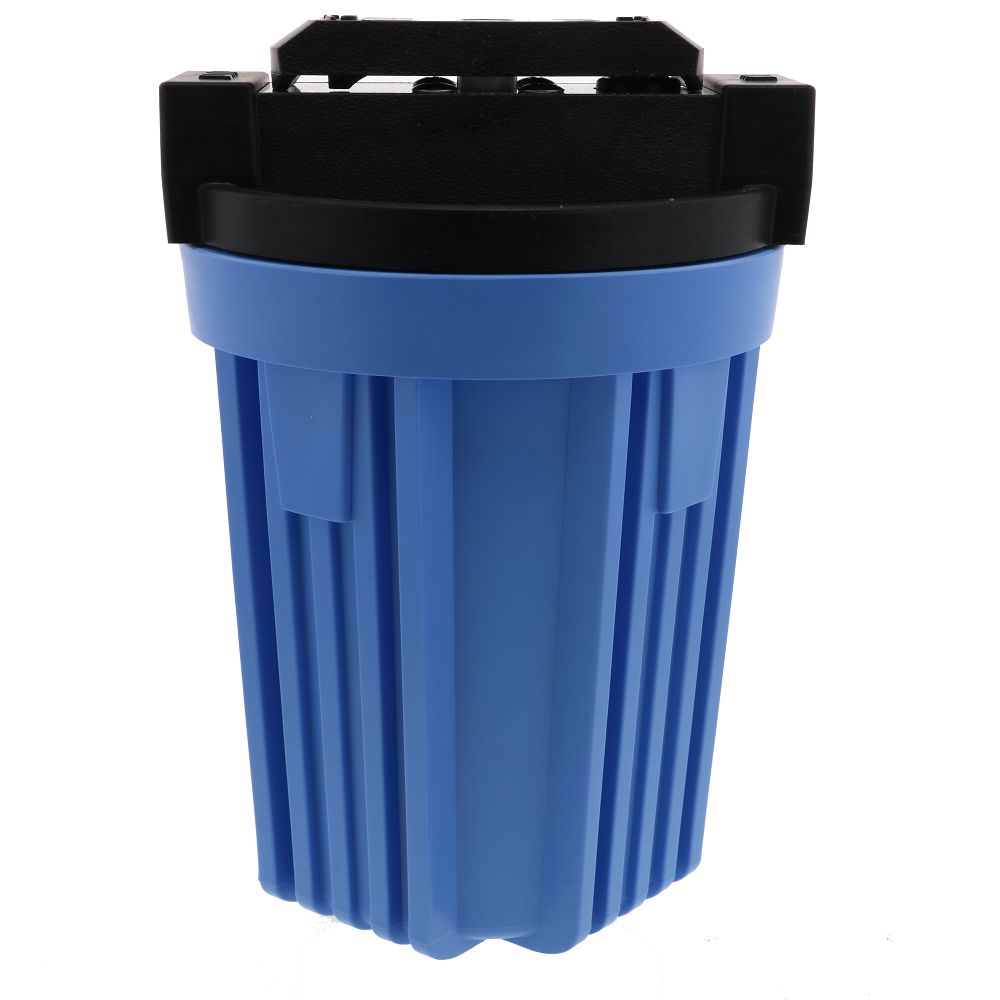 Pentek 150164 10" Standard Water Filter Housing Black/Blue VIH w/ PR - 3/4" FPT