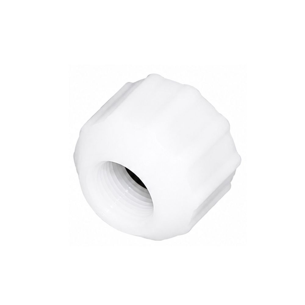 neoFit - Acetal Natural True White F/F Reducer 1/4" x 3/4" Thread BSPP
