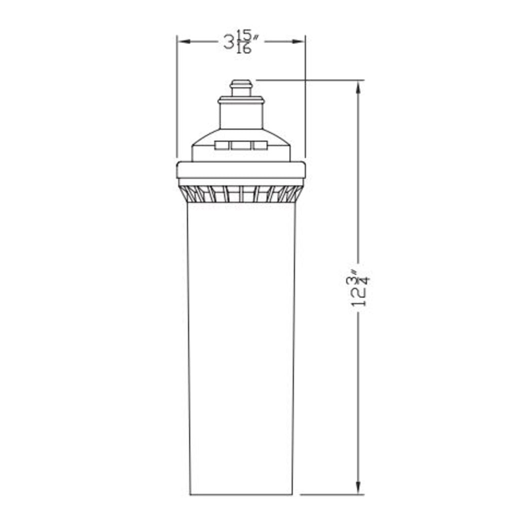 Optipure 10" Chloramines 0.5gpm/4k Cap Cartridge