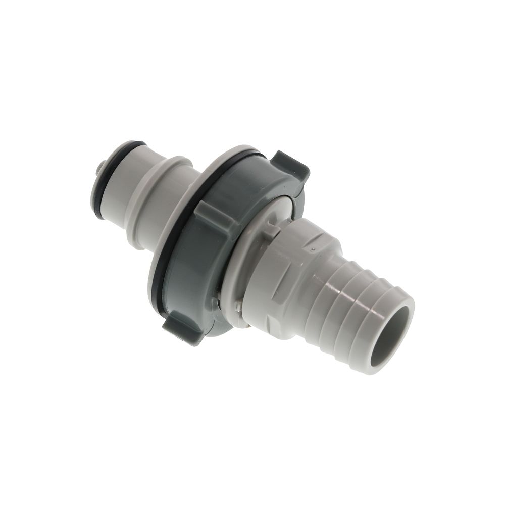 HFCD421212 Valved Panel Mount Hose Barb Coupling Insert 3/4 ID Barb