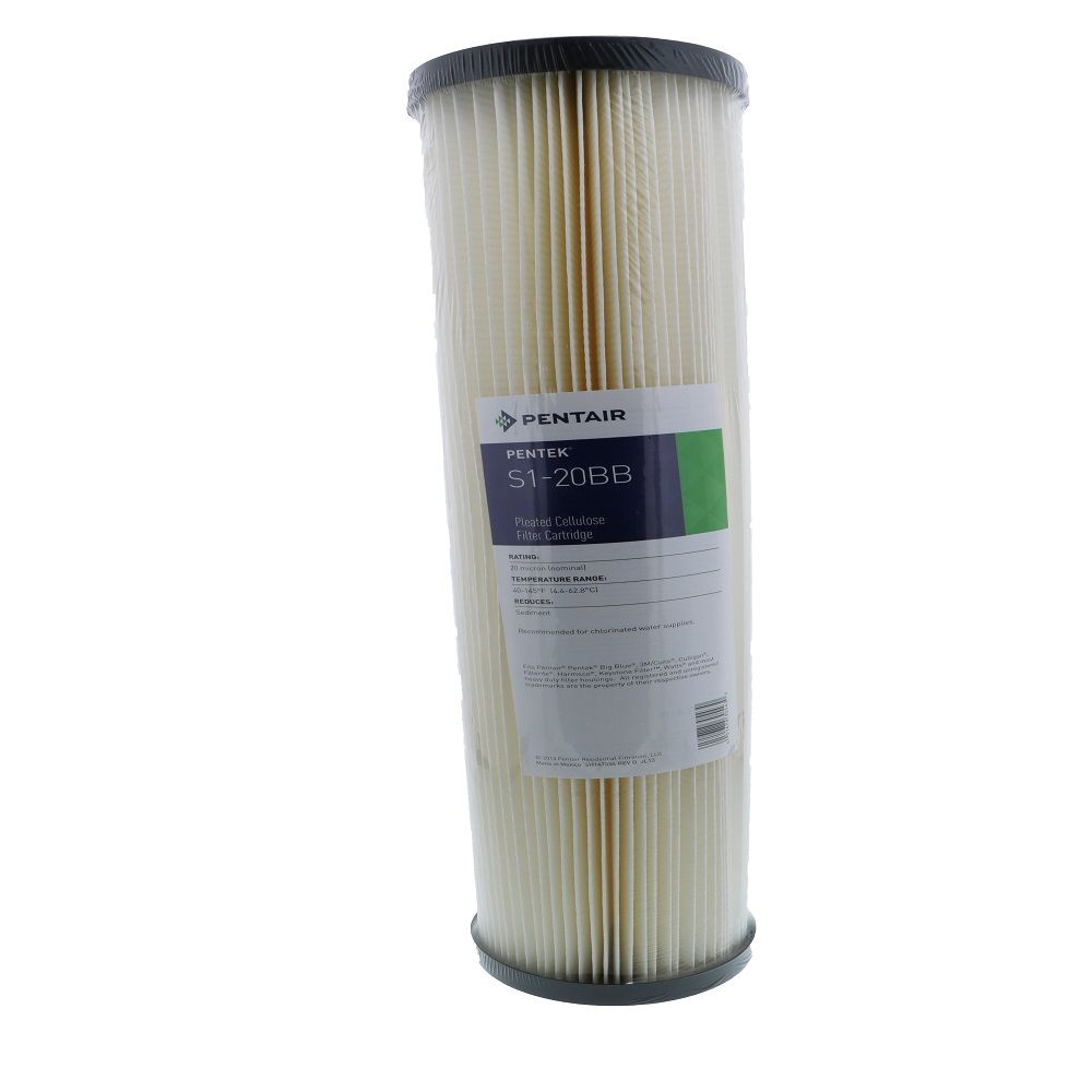 20" BB Pentek S1-20BB Pleated Cellulose 20 mic Filter