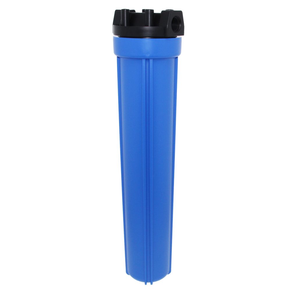20" Neo-Pure Standard Water Filter Housing Black/Blue without Pressure Relief - 3/4" FPT