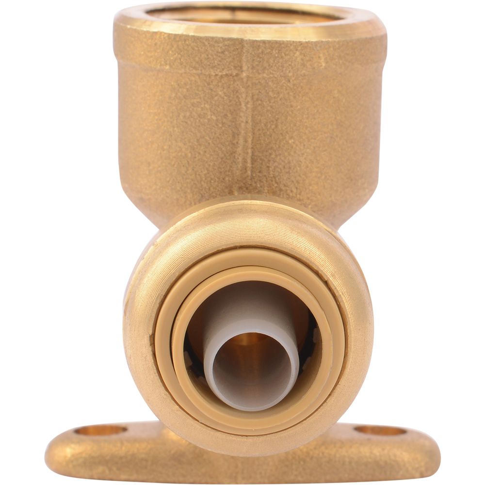 SharkBite® U332LF Lead-Free Brass Push-to-Connect Drop-Ear Elbow - 3/8" x 1/2" FPT